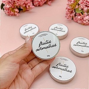 130un Adesivos para Velas " Frutas Vermelhas"