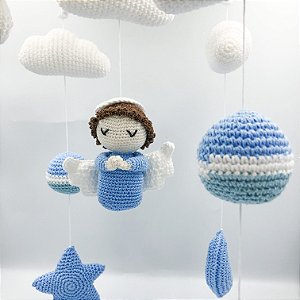 Móbile de berço anjo crochê | MBL002