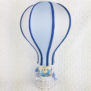 Lustre balão azul e branco | LTS001