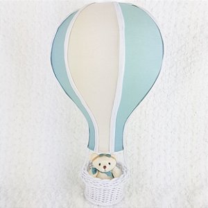 Lustre balão verde malva e bege | LTS002