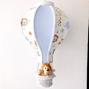 Lustre balão azul selva | LTS006