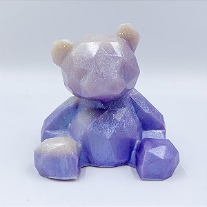 Ursinho em resina lilás | PDS003