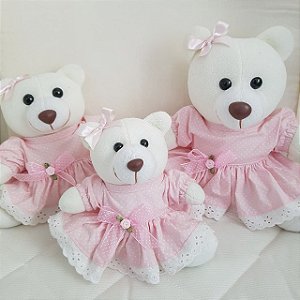 Trio de ursas rosa | TUS006