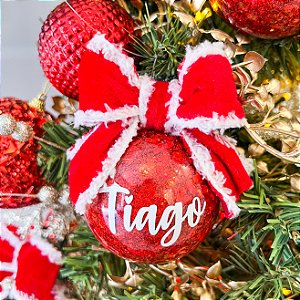 Bola de natal personalizada | BL002 - Sonhos e Lembranças Bola de natal personalizada | BL002 - Sonhos e Lembranças