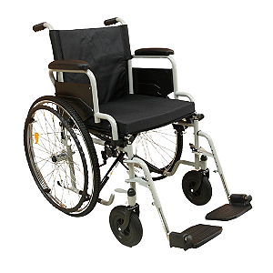 Cadeira de Rodas Aço Carbono 120Kg a 160Kg Dobrável Roda Removível Start Lançamento Freedom