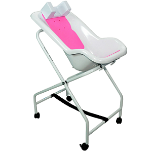 Cadeira de Banho Enxuta Infantil Tipo Concha com Rodízios Vanzetti