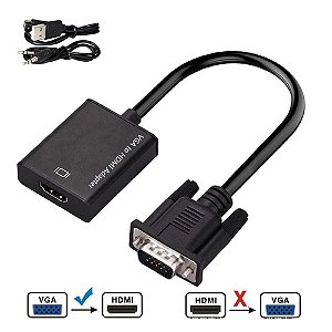Adaptador Conversor Vga X Hdmi Femea