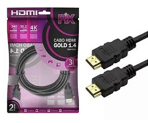 Cabo Hdmi Gold 1.4 4K 2,0Mt Pix