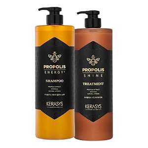 Kit Kerasys Própolis Shampoo Energy 1000ml + Tratamento Shine 1000ml