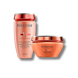 Kit Kérastase Discipline - Shampoo 250ml + Máscara Óleo-Relax 200ml