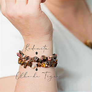 Pulseira Cascalho Olho de Tigre