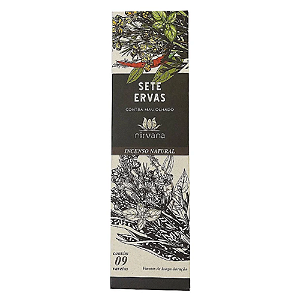 Incenso Nirvana Natural Sete Ervas