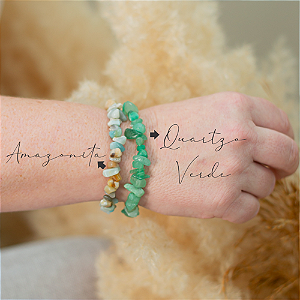 Pulseira de Cascalho Amazonita