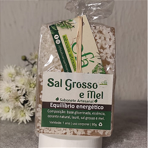 Sabonete Energético Sal Grosso e Mel Ofá