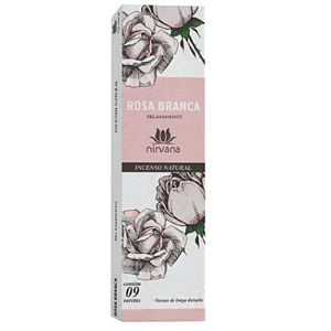 Incenso Nirvana Natural Rosa Branca