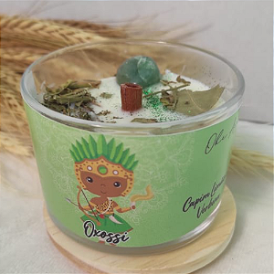 Vela Oxossi Capim Limão e Verbena 100g