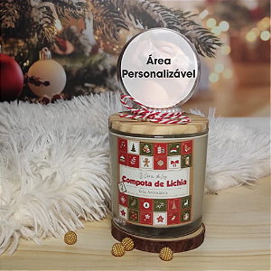 Vela Globo de Neve Personalizável Compota de Lichia 195g