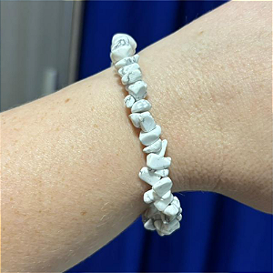 Pulseira Esfera  Howlita