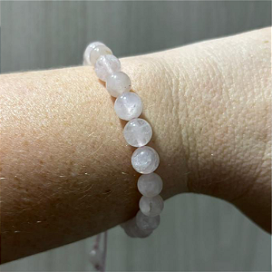 Pulseira Esfera Quartzo Rosa