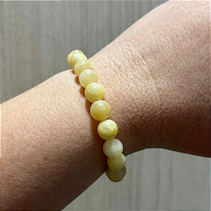 Pulseira Esfera Calcita Amarela