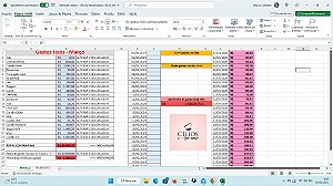 Planilha para Meta de Gastos em Outubro