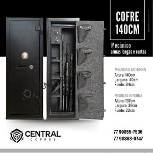 Cofre Armas Longas Mec 140X40X34