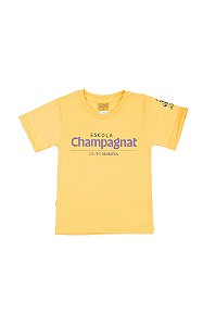 Camiseta Unissex Manga Curta Amarelo - Escola Champagnat