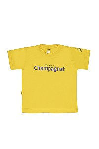 Camiseta Unissex Manga Curta Amarelo - Escola Champagnat