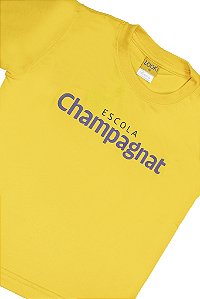 Camiseta Unissex Manga Curta Amarelo - Escola Champagnat