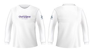 Camiseta Unissex Manga Longa Branca - Escola Champagnat
