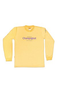 Camiseta Unissex Manga Longa Amarela - Escola Champagnat