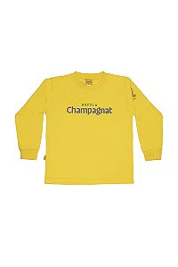 Camiseta Manga Longa Unissex Amarela - Escola Champagnat