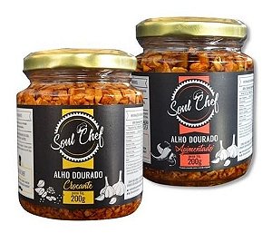 Kit Alho Crocante Soul Chef - Alho Tradicional + Apimentado