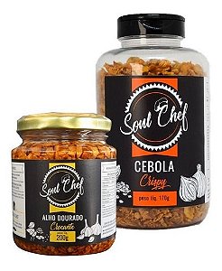 Kit Crocante Soul Chef - Alho Crocante + Cebola Crispy