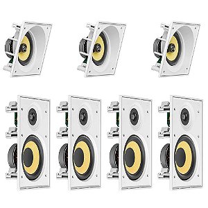 Kit 7.0 3x Caixas JBL CI6SA 120W + 4x JBL CI6R 120W - Branco