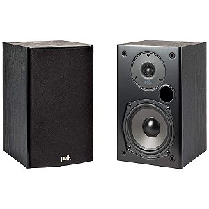 Par de Caixa Acústica Bookshelf Polk Audio T15 100W 2 vias - Preto