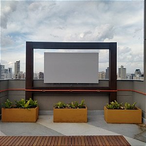 Película de Projeção Frontal Dual Screen Front Film 106" 16:9 para Vidro Antirreflexo