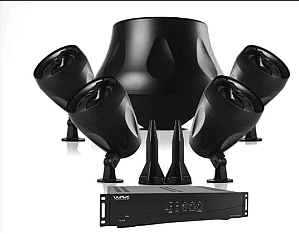 Conjunto de Caixas de Som para Jardim WaveOne Kit 2 com WGS100, WGSU200 e Amplificador WAMPS350