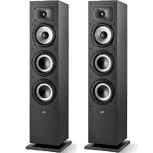 Par de Caixas Acústicas Torre Polk Monitor XT60 - Preta