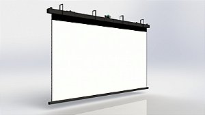 Tela de Projeção elétrica tensionada reta grande porte 350" 16:9 Profissional