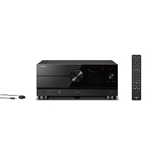 Receiver Yamaha RX-A6A 9.2 canais 8K 60Hz/4K compatível com Dolby Atmos, Dolby Vision e HDR10+