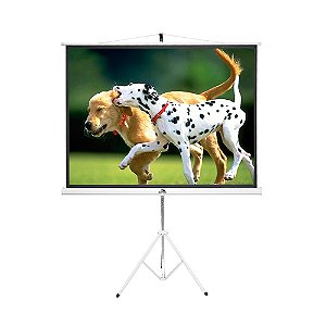 Tela de Projeção Tripé Portátil 120" Sumay Formato 4:3 Branco