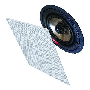 Caixa Acústica de Embutir Quadrada Loud Áudio SQR6 BL 50W RMS (Par)