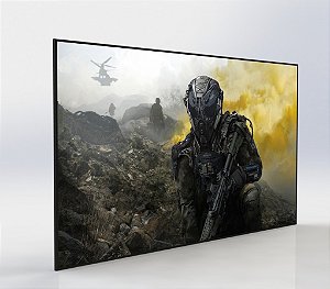 Tela Fixa Frame Slim Projetelas 150" Micro Sonoro 16:9 - Grande Formato com Qualidade Sonora