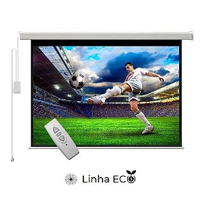 Tela Elétrica 110" 16:9 Projeção - Motorizada c/ Controle Remoto | Cineflex