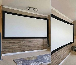 Tela Fixa Cinecurve Kayzen - Película Branco 1.0 - Formato 16:9