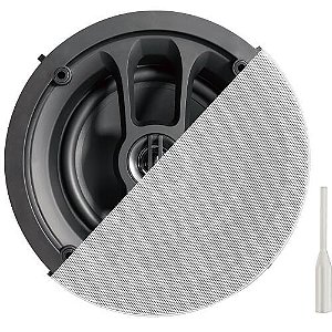 Caixa Acústica de Embutir Teto Redonda HFE-8 8" 100W RMS Design Clássico - GR Savage