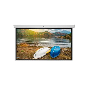 Tela Projeção Elétrica 119" Sumay Formato 16:9 Branco Não Tensionada 220V