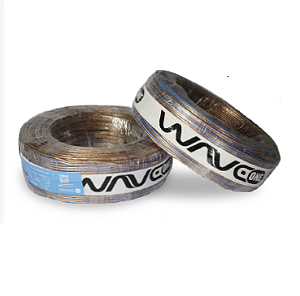 Cabo de Som WaveOne Action 2x2,5mm | Cobre OFC Alta Potência - Rolo 100m Cristal