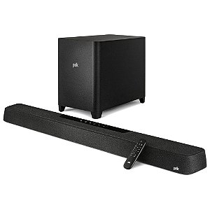 Soundbar Polk MagniFi Max AX 5.1.2 Dolby Atmos DTS:X com Subwoofer 10" Streaming (Bivolt)